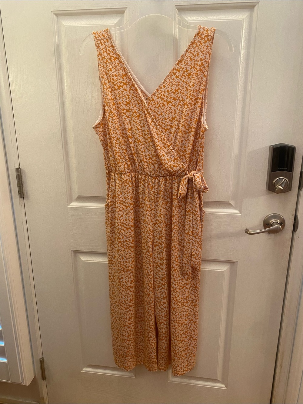Kaileigh Yellow Floral Cropped Jumpsuit
